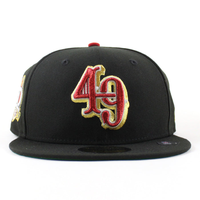 San Francisco 49ers 60th Anniversary New Era 59Fifty Fitted Hat (Black Green Under Brim)