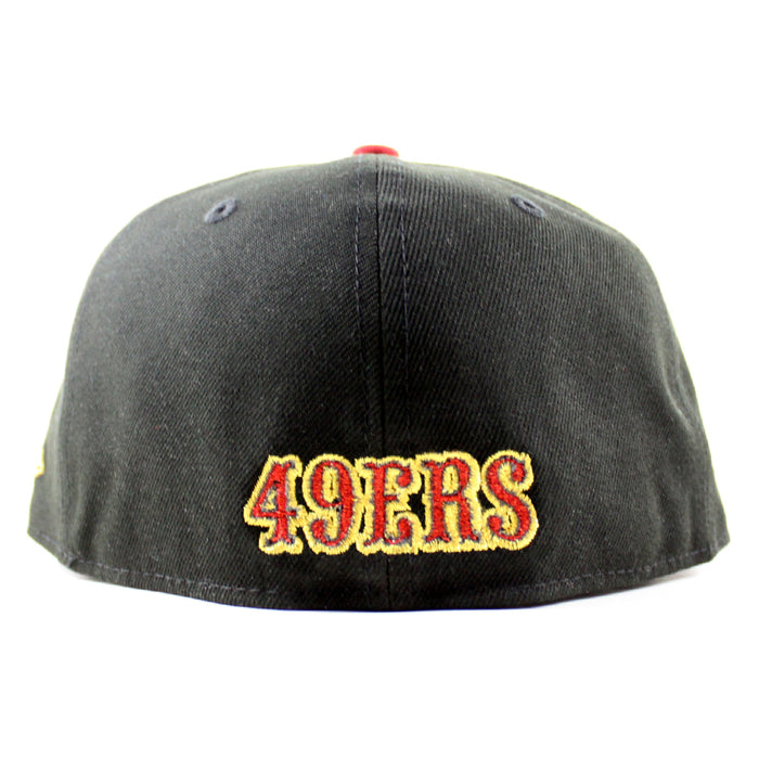 San Francisco 49ers 60th Anniversary New Era 59Fifty Fitted Hat (Black Green Under Brim)