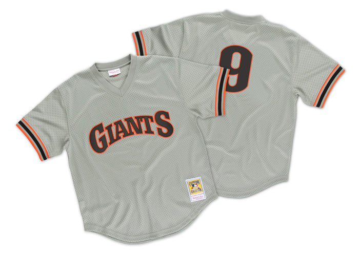 San Francisco Giants #9 Matt Williams 1989 Mitchell and Ness Authentic Mesh BP Jersey