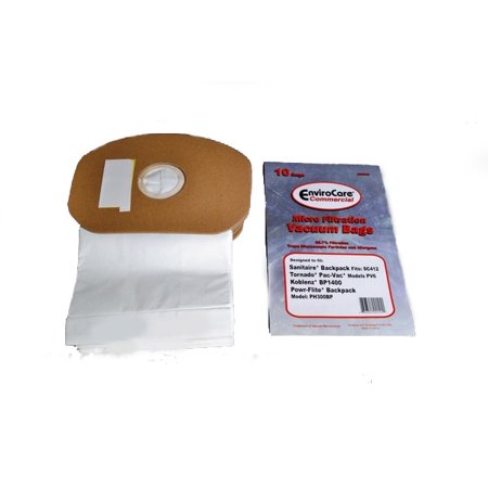 Sanitaire SC412, Tornado Koblenz, Powr-Flite, 10 Vacuum Bags, Part ECC340