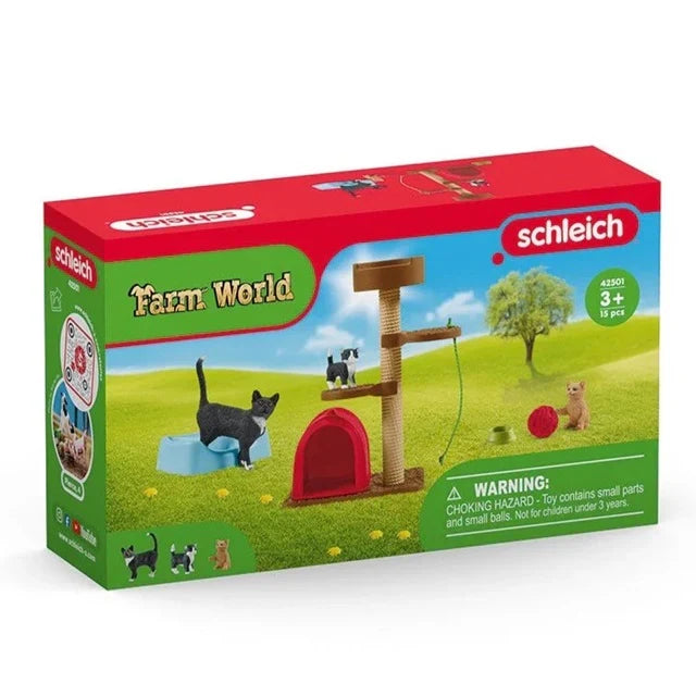Schleich Farm World Playtime For Cute Cats 15 Pce