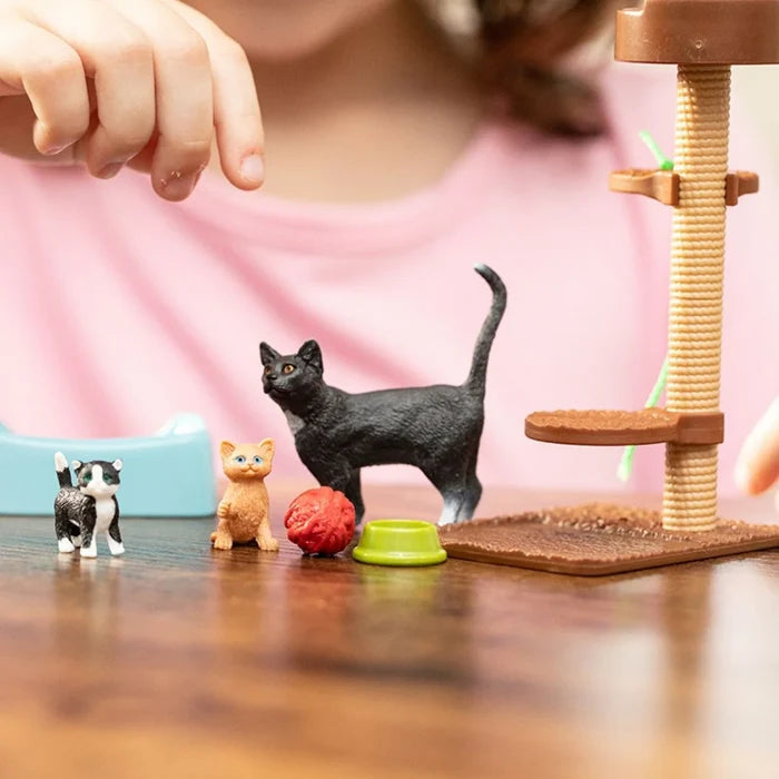 Schleich Farm World Playtime For Cute Cats 15 Pce