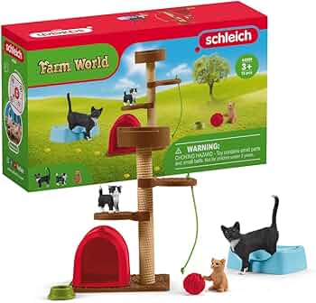 Schleich Farm World Playtime For Cute Cats 15 Pce
