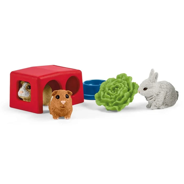 Schleich Farm World Rabbit & Guinea Pig Hutch 14 Pce