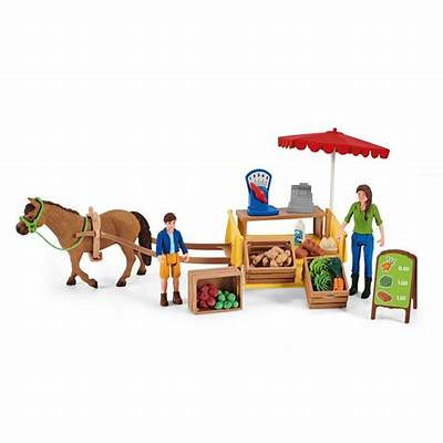 Schleich Farm World Sunny Day Mobile Farm Stand 39 Pce