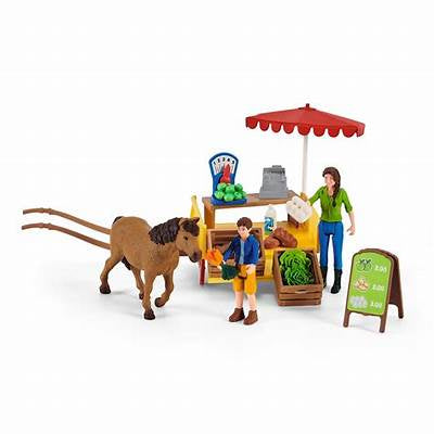 Schleich Farm World Sunny Day Mobile Farm Stand 39 Pce