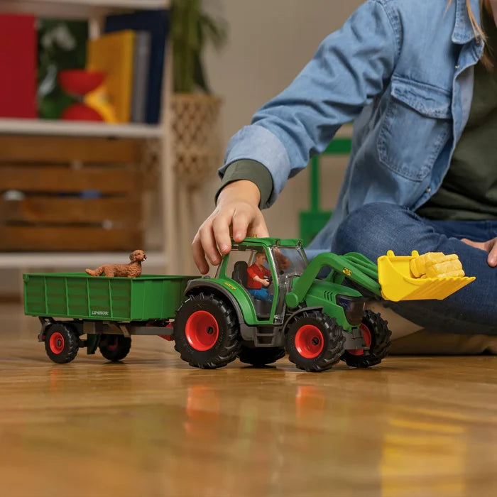 Schleich Farm World Tractor w/ Trailer Kit 50 Pce