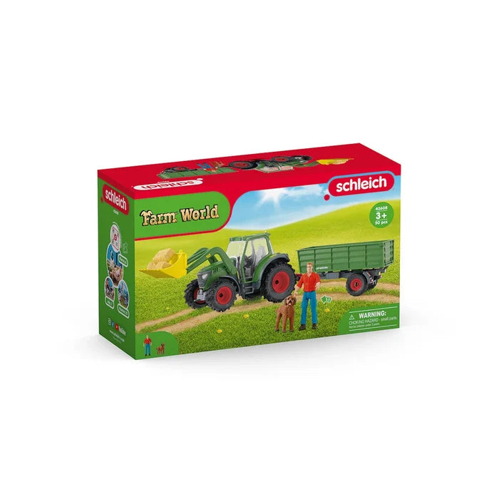 Schleich Farm World Tractor w/ Trailer Kit 50 Pce