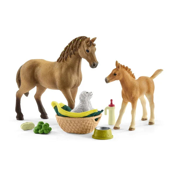 Schleich Horse Club Caring For Baby Animals Set 9 Pce
