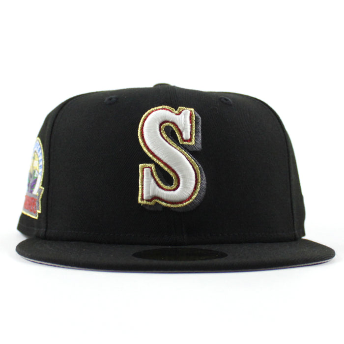 Seattle Mariners 30TH Anniversary New Era 59Fifty Fitted Hat (Black Gray Under Brim)
