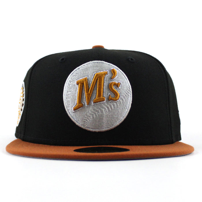 Seattle Mariners 35TH Anniversary New Era 59Fifty Fitted Hat (Black Rust Orange Gray Under Brim)