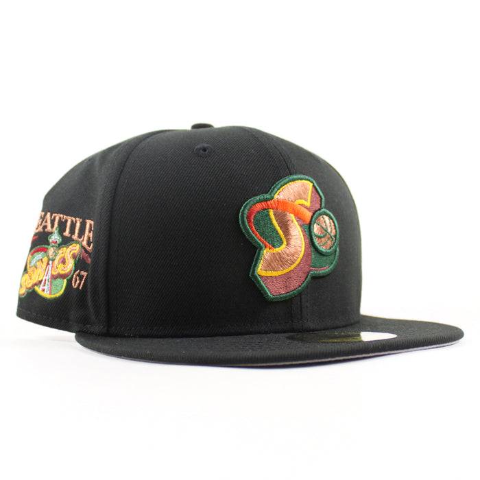 Seattle Super Sonics 1967 All Star Game New Era 59FIFTY Fitted Hat (Black Gray Under Brim)
