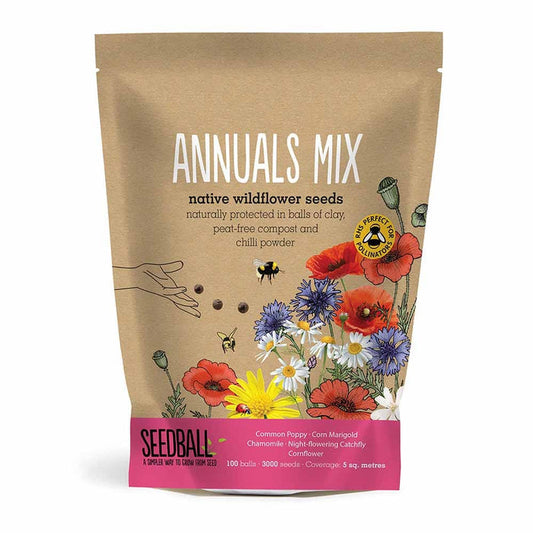 Seedball Wildflower Grab Bag - Annuals Mix &Keep
