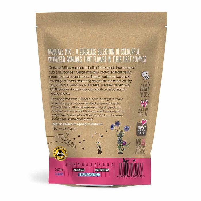 Seedball Wildflower Grab Bag - Annuals Mix &Keep
