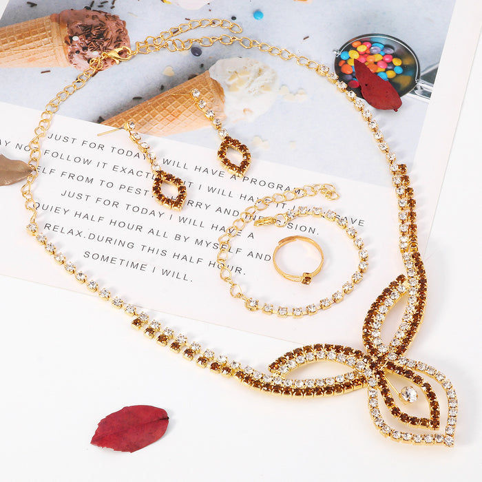 SET563 - Four-piece Crystal Jewellery Set