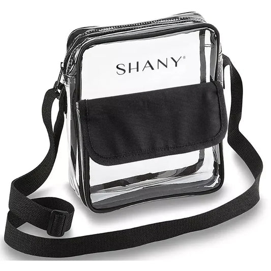 SHANY Clear All-Purpose Cross Body Messenger Bag, 8"x 8" x 4"