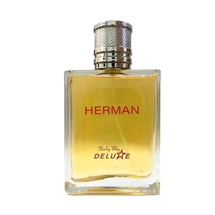 Shirley May Deluxe Herman Eau de Toilette Perfume for Men 100 ML - box and bottle packaging
