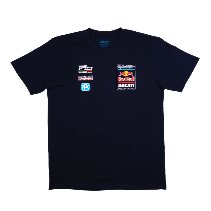 Short Sleeve Tee Troy Lee Designs X Red Bull X Ducati Navy