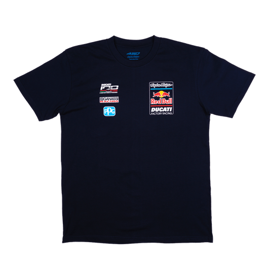 Short Sleeve Tee Troy Lee Designs X Red Bull X Ducati Navy