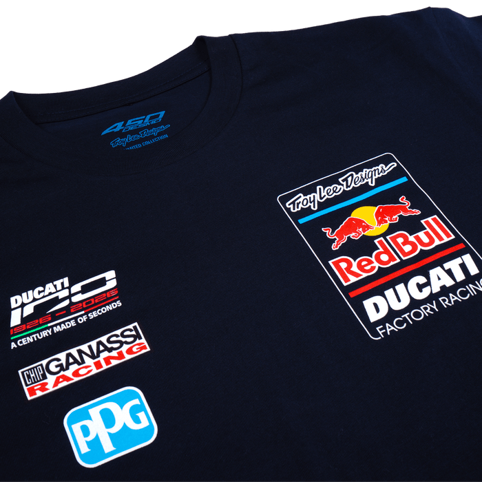 Short Sleeve Tee Troy Lee Designs X Red Bull X Ducati Navy