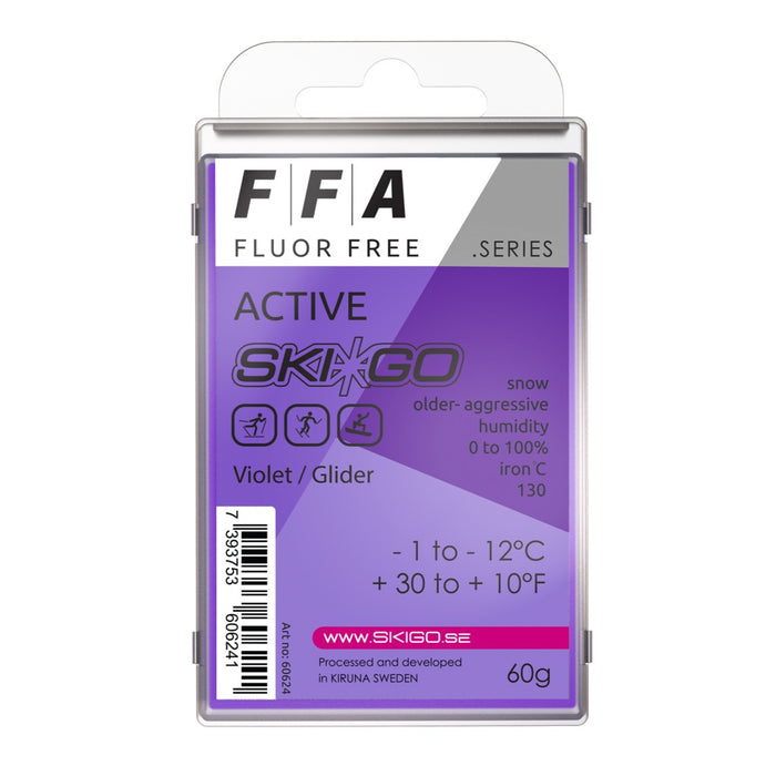 A product picture of the Ski*Go FFA Violet Melt Wax (-1C/-12C)
