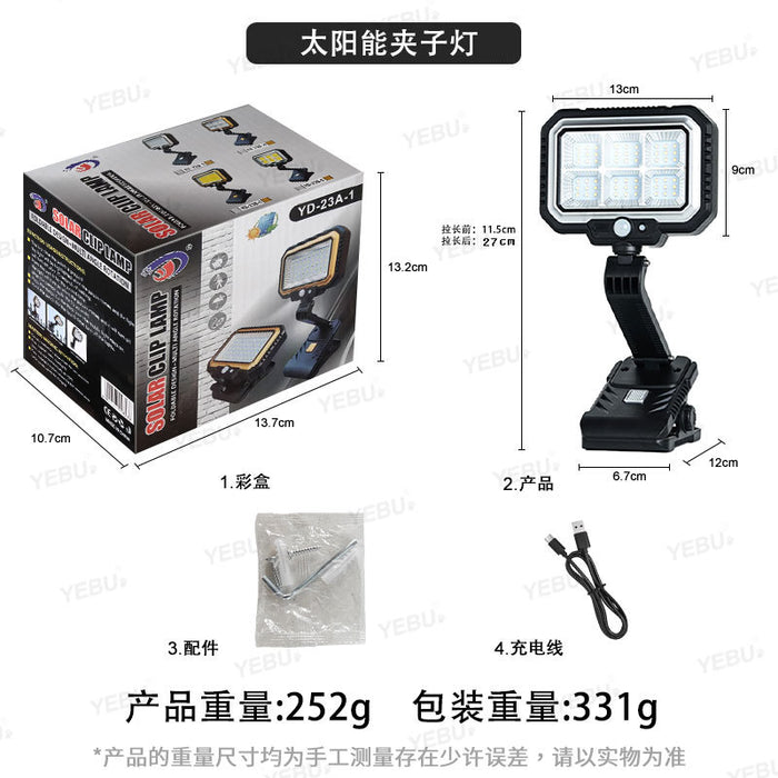 Solar Clip Light Motion Sensor Security Floodlight with Extendable Arm (YD-23 Series)