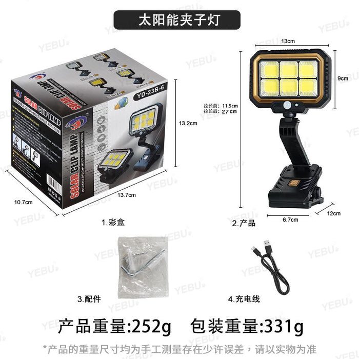 Solar Clip Light Motion Sensor Security Floodlight with Extendable Arm (YD-23 Series)