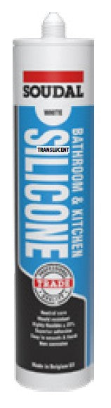 Soudal kitchen/ bathroom silicone TRANSLUCENT - 300mL - Image 1