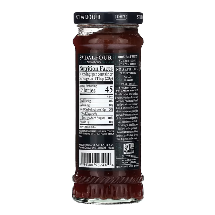 St Dalfour Strawberry Fruit Spread 284g