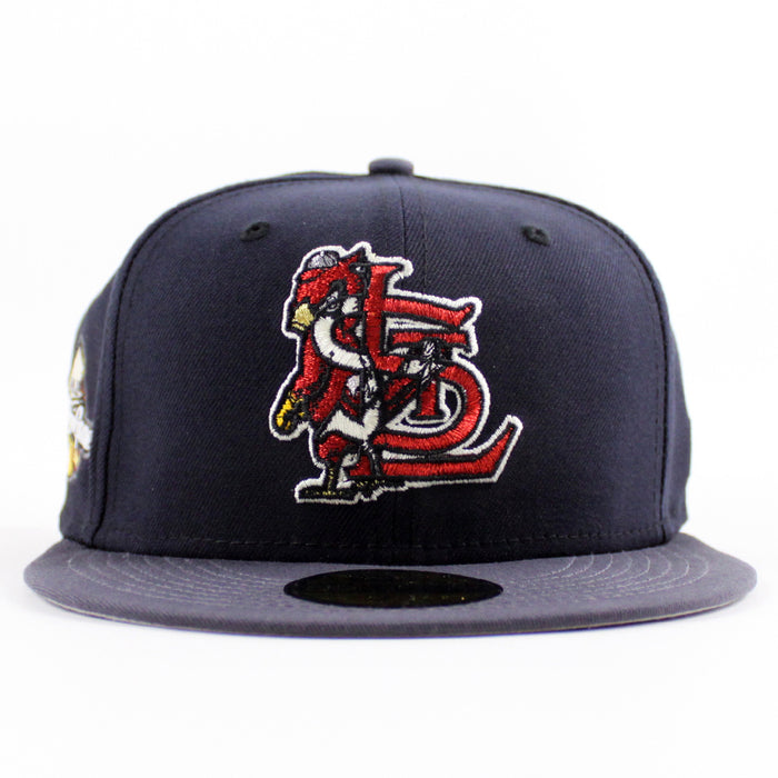 St. Louis Cardinals All Star Game 2009 New Era 59Fifty Fitted Hat (Navy Dark Gray Gray Under Brim)
