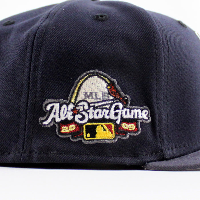 St. Louis Cardinals All Star Game 2009 New Era 59Fifty Fitted Hat (Navy Dark Gray Gray Under Brim)