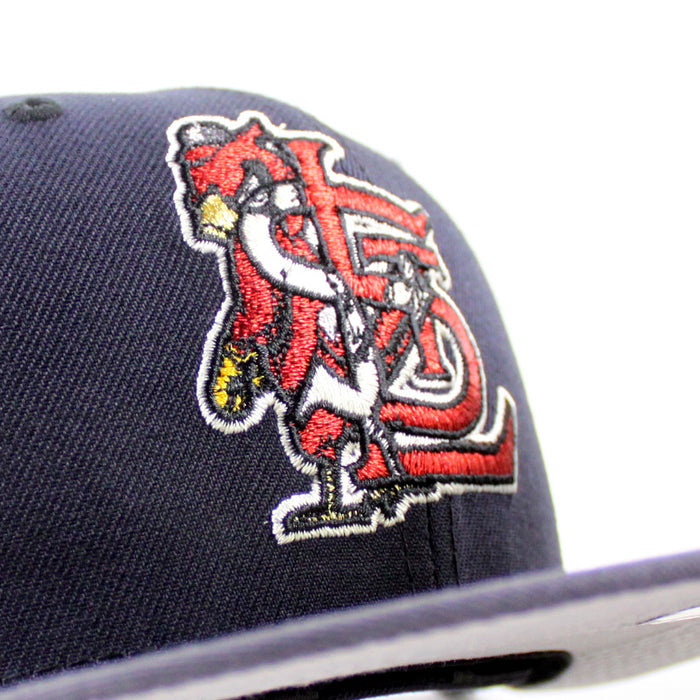 St. Louis Cardinals All Star Game 2009 New Era 59Fifty Fitted Hat (Navy Dark Gray Gray Under Brim)