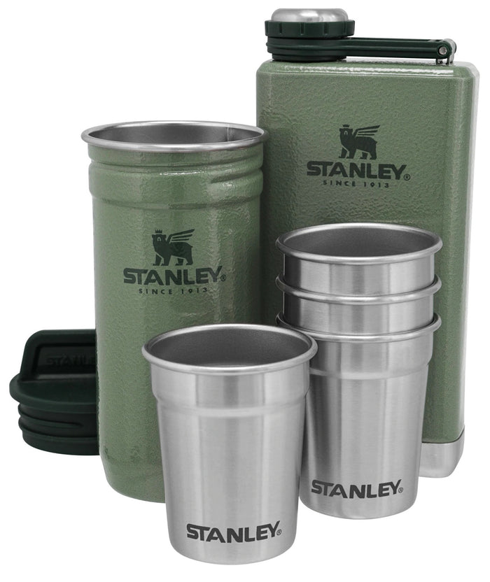 Stanley Pre-Party Shotglass/Flask Set Flasks Stanley Hammertone Green OS