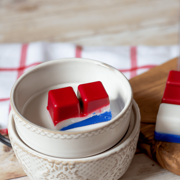 Stars & Stripes Wax Melts - Pink Sugar Clamshell Melt Tarts - Jarful House