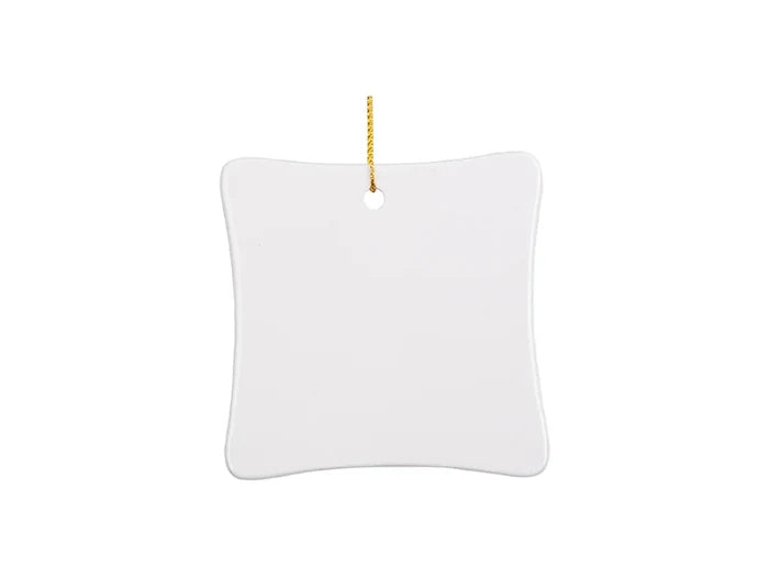 Sublimation 3inch Square Ceramic Ornament