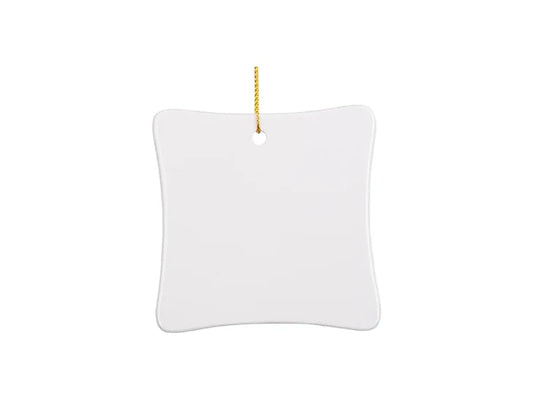Sublimation 3inch Square Ceramic Ornament