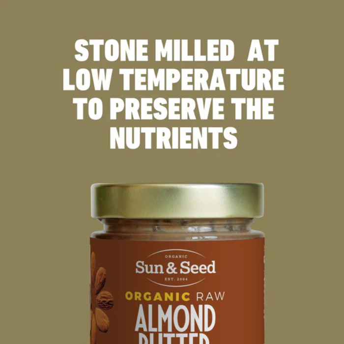 Sun & Seed Organic Raw Almond Butter 200g
