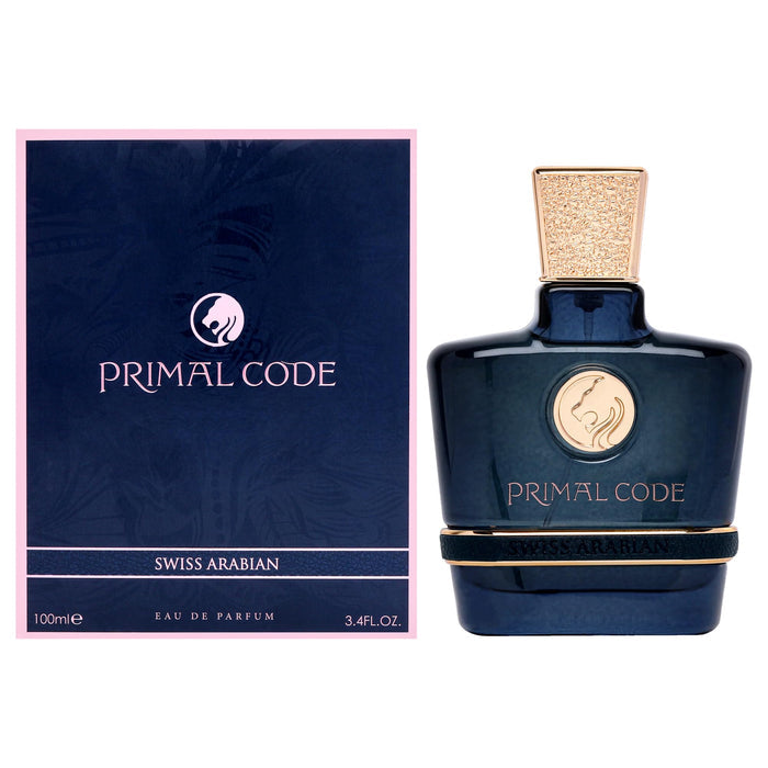 Swiss Arabian Primal Code Eau De Parfum For Men - 100 ML - bottle front view