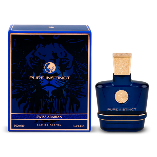 Swiss Arabian Pure Instinct Eau De Parfum For Men - 100 ML - bottle front view