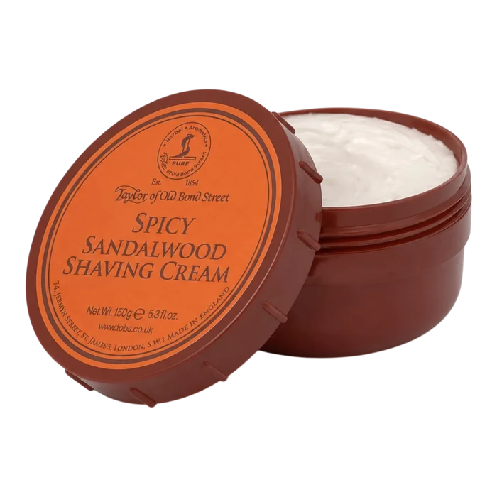 Taylor of Old Bond Street Spicy Sandalwood barberkrem i skål 150 g