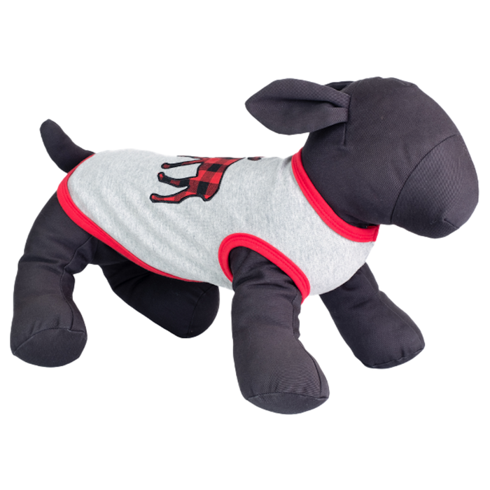 BUFFALO-PLAID-MOOSE-DOG-SHIRT-T-SHIRT-TEE