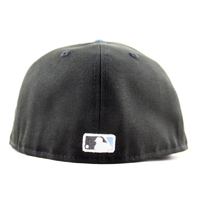Texas Rangers 2023 World Series New Era 59Fifty Fitted Hat (Black Sky Blue Gray Under Brim)
