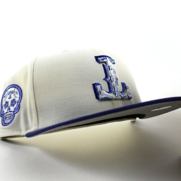 Texas Rangers Viva Tejas New Era 59Fifty Fitted Hat (Chrome White Dark Royal Blue Gray Under Brim)