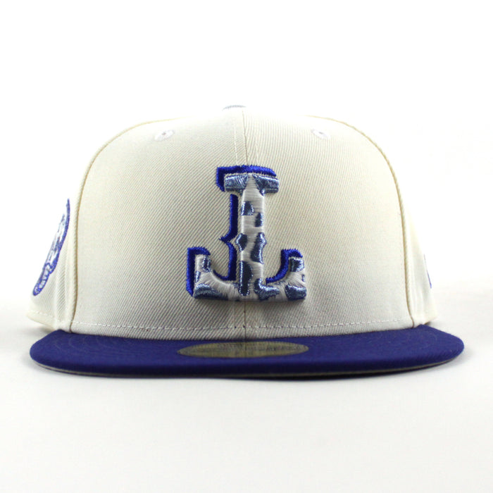 Texas Rangers Viva Tejas New Era 59Fifty Fitted Hat (Chrome White Dark Royal Blue Gray Under Brim)