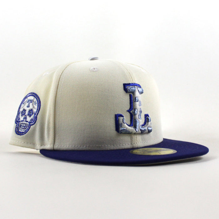 Texas Rangers Viva Tejas New Era 59Fifty Fitted Hat (Chrome White Dark Royal Blue Gray Under Brim)