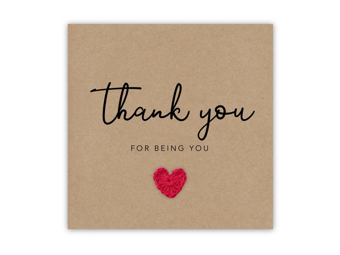 Best Friend Thank You Card, Thank You For Being You, For Bes - Taryn x Philip Boutique