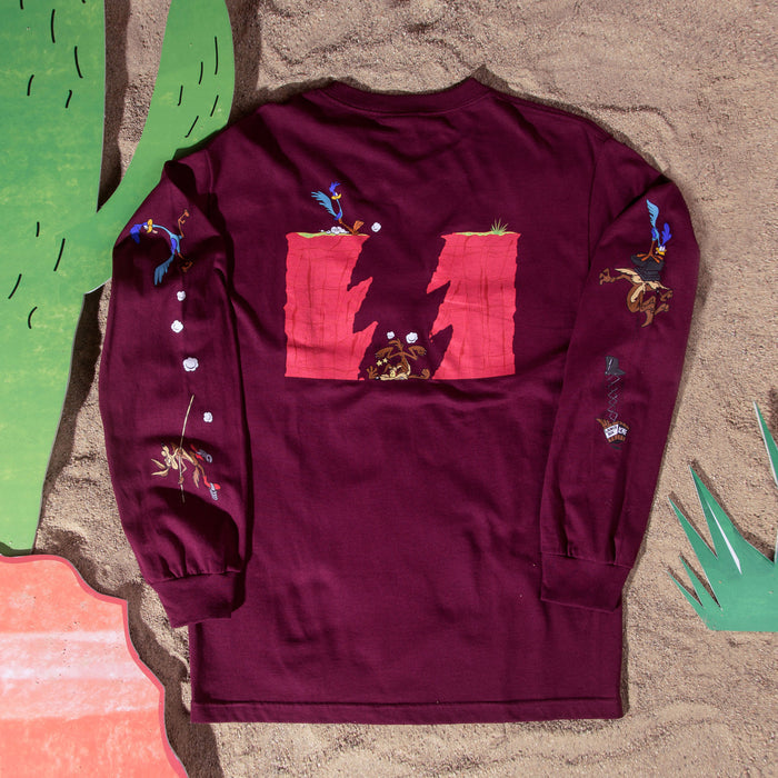 The Hundreds x Acme LS T-Shirt (Burgundy)