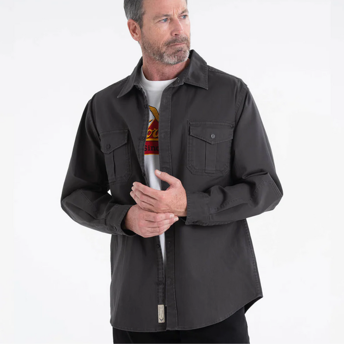 Thorogood Men's Heavyweight Utility Stretch Button-Down Work Shirt Work Shirts Thorogood Tarmac 2XL Reg