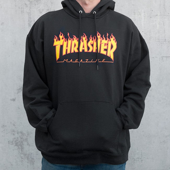 Thrasher Flame Logo Hood (Black)