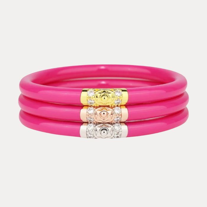 Hot Pink Bangle Bracelets for Women | BuDhaGirl